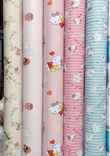 Decal dán tường 1,2m 14513N (Helo kitty hồng) - Cuộn