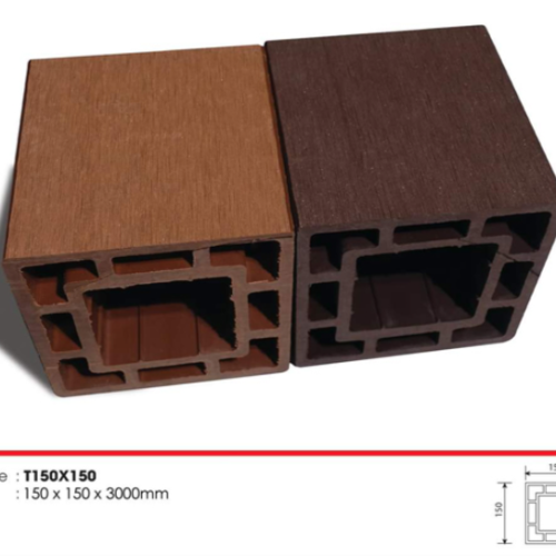 Lam trụ 150 x 150 màu Teak - Thanh