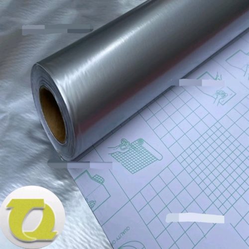 Xi Địa cầu 407 màu bạc bóng Khổ: 1,2m x 45m - cuộn