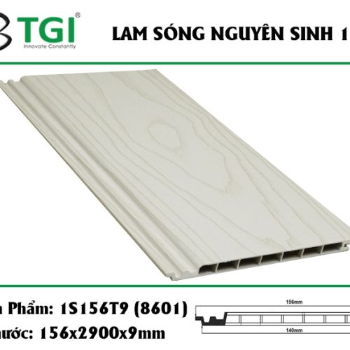 Lam 1 sóng TGI 1S156T9 màu 8601 KT: 156(R) x 9(C) x 2900(D)mm - Tấm