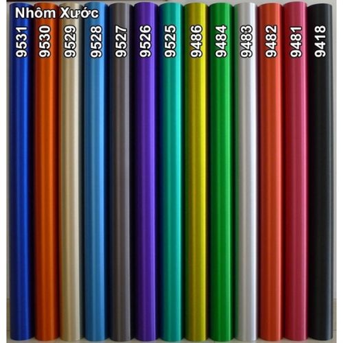 Decal nhôm xước xanh dương 9528 khổ 1,52m - m