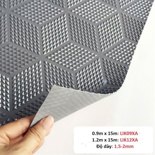 Thảm chống trượt lục giác màu xám KT: 1.2m x 20m - Cuộn