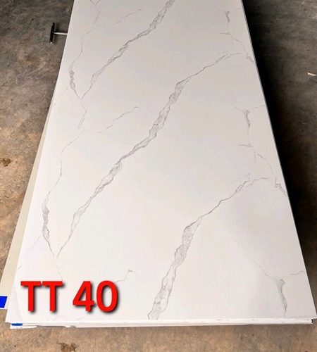 Nhựa giả đá 2,6ly P653 TT40 VD69 KT: 1220x2440mm (Trắng vân mây) - Tấm