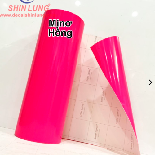 Decal ShinLung FL04 màu hồng Khổ : 0,6m x 200m - Cuộn
