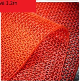 Thảm lưới chống trượt màu đỏ KT: 1,2x 20m - Cuộn