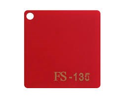 Mica FS 135 màu đỏ 3ly - Tấm