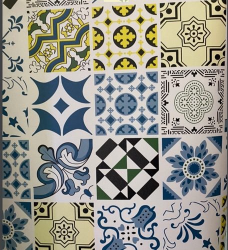 Decal dán tường thổ cẩm - Cuộn