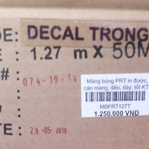 Màng bóng PRT in khổ 1,27m dài 50m - Cây