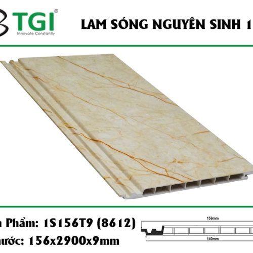 Lam 1 sóng TGI 1S156T9 màu 8612 KT: 156(R) x 9(C) x 2900(D)mm - Tấm