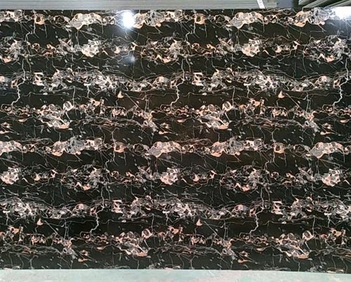 Alu giả đá VT2032-3ly x 0,07 đen vân đá P607 - Tấm