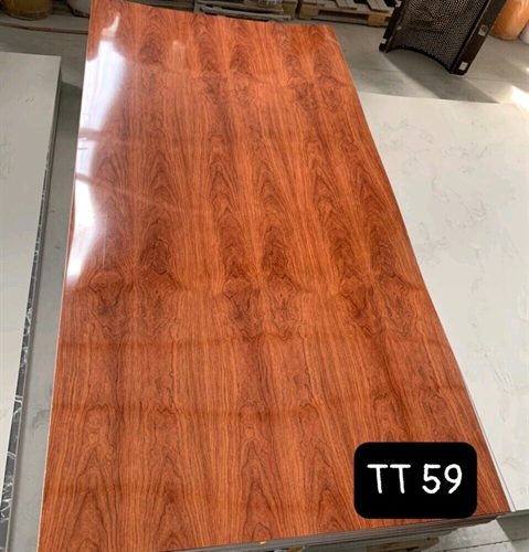 Nhựa giả đá 2,6ly TT59 KT: 1220x2440mm (Vân gỗ đậm) - Tấm
