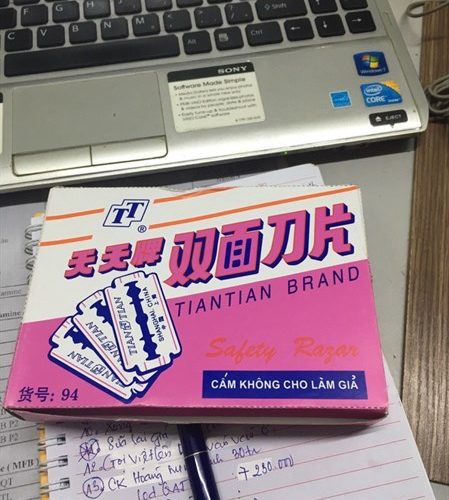 Dao lam hồng (1 hộp = 20 tép)